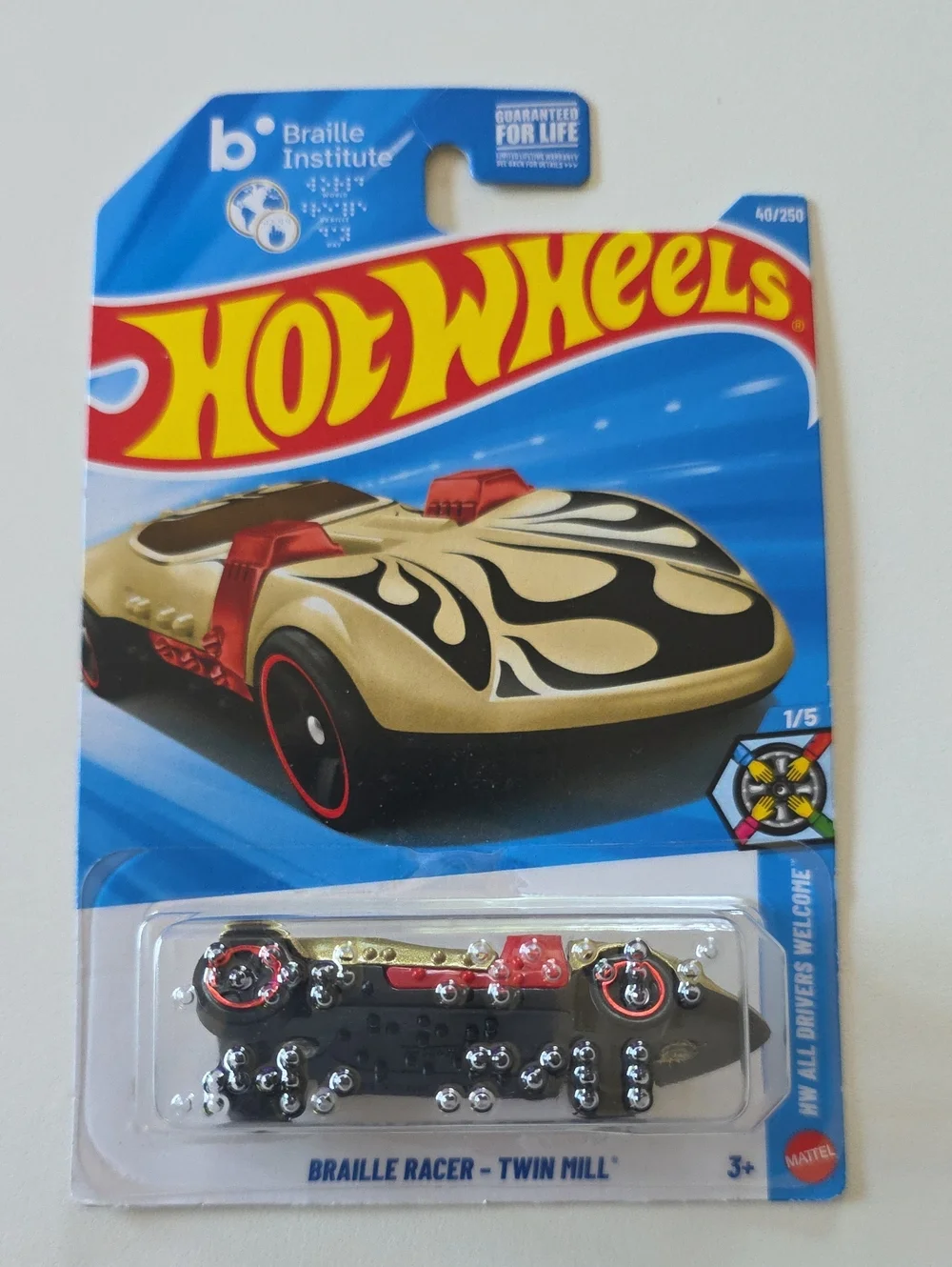 Hot Wheels HW All Drivers Welcome - Braille Twin Mill And Austim Flippin Fast